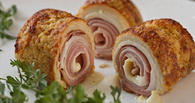 Roulé au Pommes de Terre Chèvre et Jambon