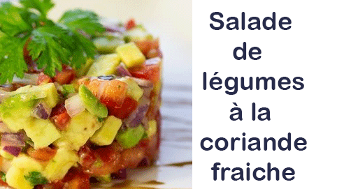 Salade de Légumes à la Coriandre Fraîche