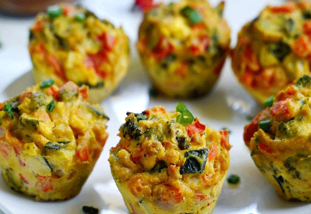 Muffins aux légumes fromage et noisettes