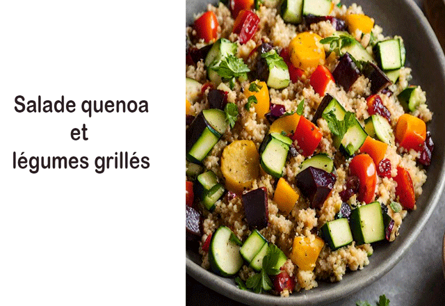 Salade Quinoa légumes grillés