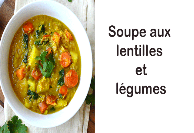 Soupe aux Légumes d'Hiver et Lentilles